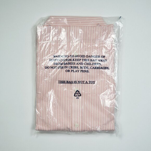 UNTUCKit Marsanne-Peach Shirt Women's 16 Peach & White Stripe LS Casual Elegance - Picture 10 of 16